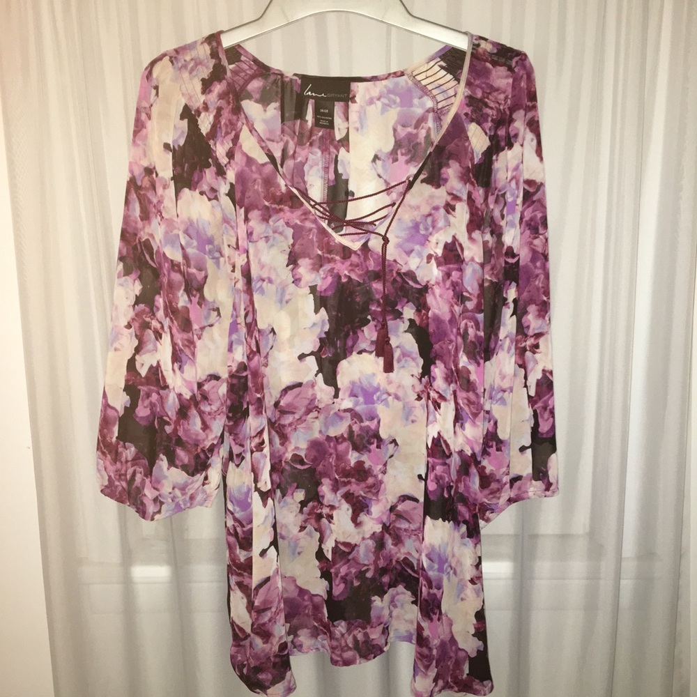 Lane Bryant floral blouse